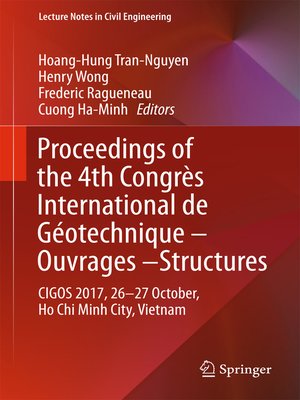 cover image of Proceedings of the 4th Congrès International de Géotechnique--Ouvrages -Structures